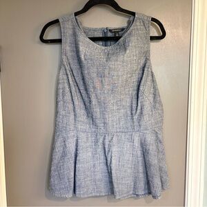 Banana Republic Blue Sleeveless Blouse